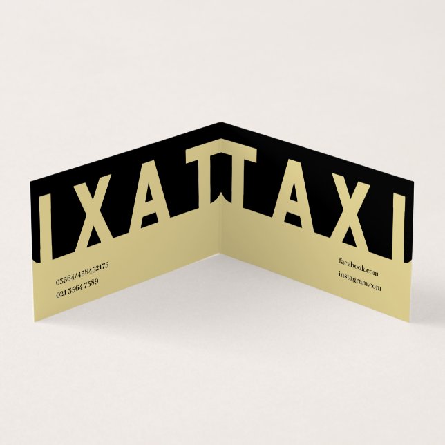 EliteTaxi Driver Visitkort (Insida)