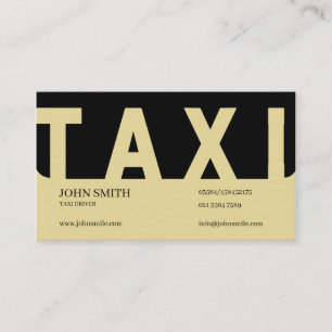 EliteTaxi Driver Visitkort