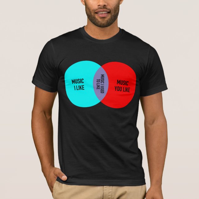 Elitist venn diagram tee shirt (Framsida)