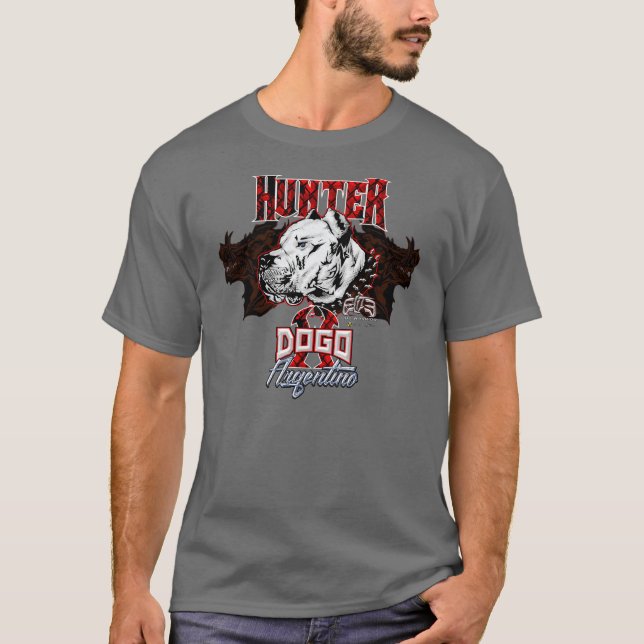 ElitJÄGARE Dogo Argentino Tee Shirt (Framsida)