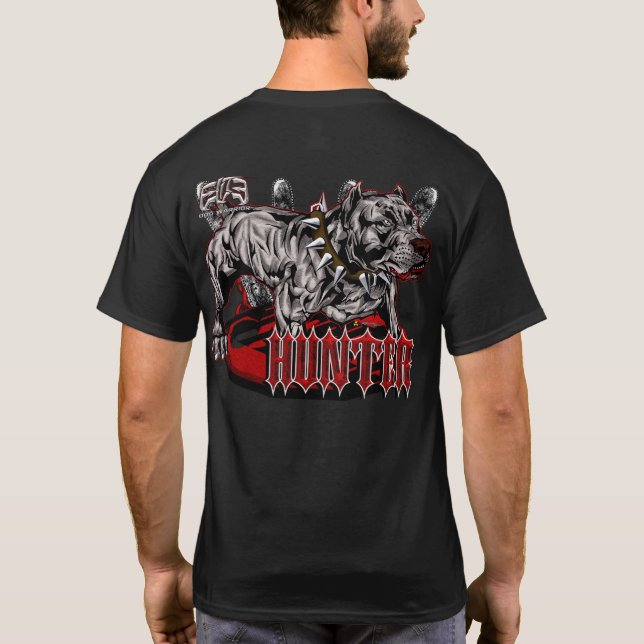 ElitPitbull jägare Tee Shirt (Baksida)