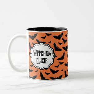 Elixir för Black Fladdermus Witches med anpassad O Två-Tonad Mugg