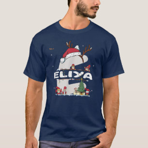 Eliya Jul w Eliya Namn för lustig Julafton T Shirt