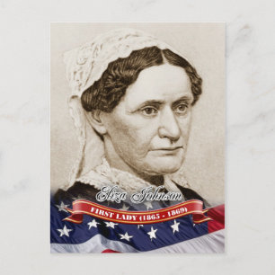 Eliza Johnson, USA:s första Dam. Vykort