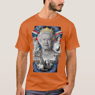 Elizabeth 2 collage art frimärke t shirt