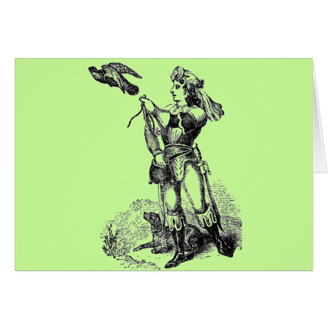 Elizabeth abethan Costumes Hälsningskort (Framsidan Horizontal)