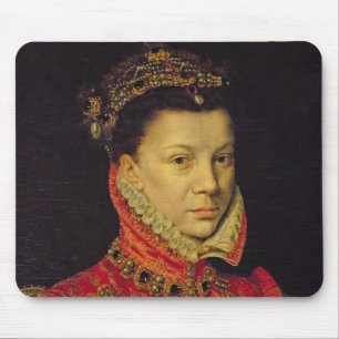 Elizabeth av Valois (1545-68) 1570 (olja på Musmatta