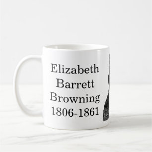 Elizabeth Barrett Browning citerade på skriftlig f Kaffemugg
