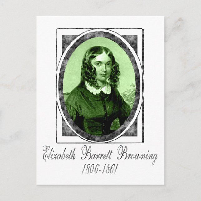 Elizabeth Barrett Browning Vykort (Framsida)