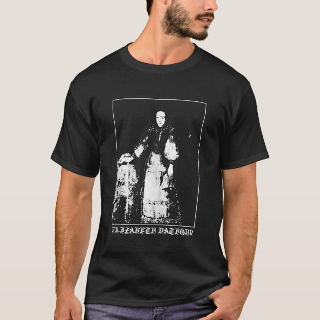 Elizabeth Bathory Countess Vampire Goth Graphic Ar T Shirt (Framsida)