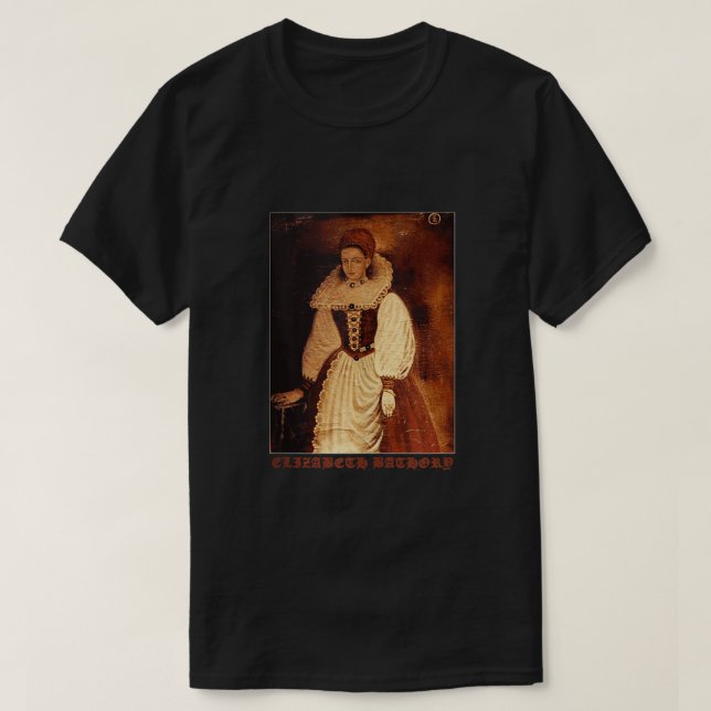 Elizabeth Bathory Countess Vampire Goth Graphic Ta T Shirt (Design framsida)