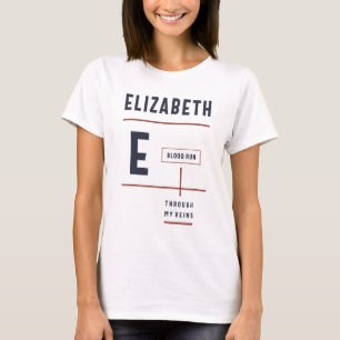 Elizabeth Blood Springa genom mina Veins T Shirt