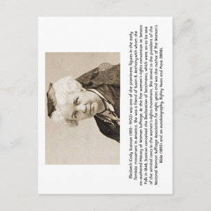 Elizabeth caddy Stanton - feminist Vykort