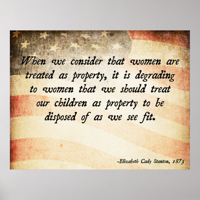 Elizabeth Cady Stanton Poster (Framsidan)