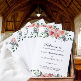 Elizabeth Christian Bröllop Ceremony-programmet