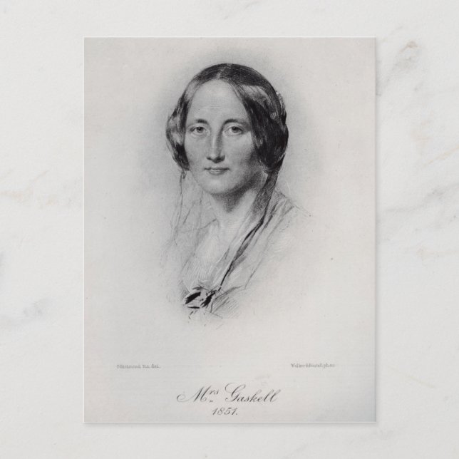 Elizabeth Cleghorn Gaskell Vykort (Framsida)
