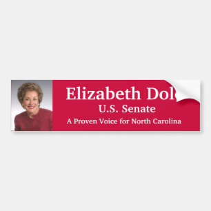 Elizabeth Dole för U.S.-senat Bildekal
