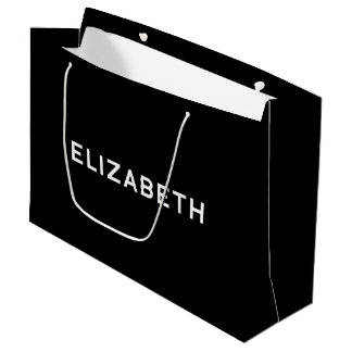 Elizabeth Elegant Gift Bag i Black and White