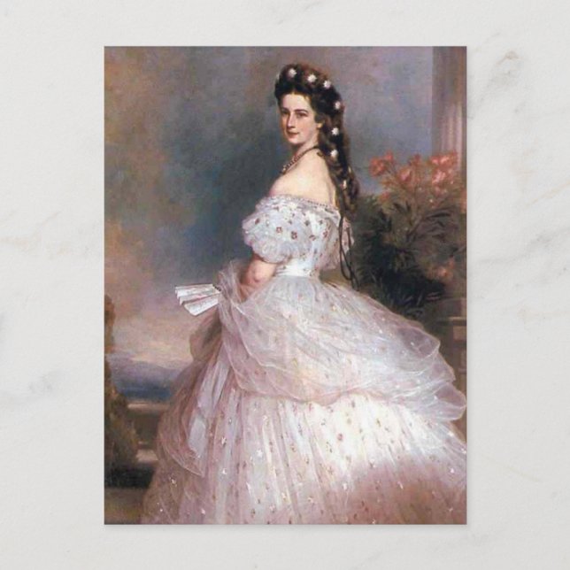 Elizabeth, Empress of Austria, 1865 Vykort (Framsida)