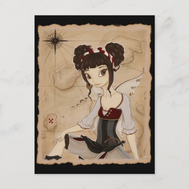 Elizabeth - Fairy pirat vykort (Framsida)