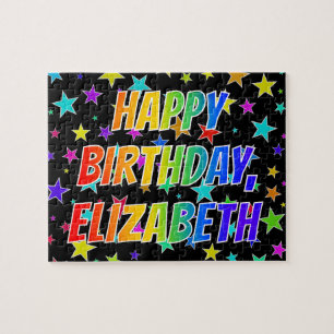 ’ELIZABETH’ First Namn, Roligt ’GRATTIS PÅ Pussel
