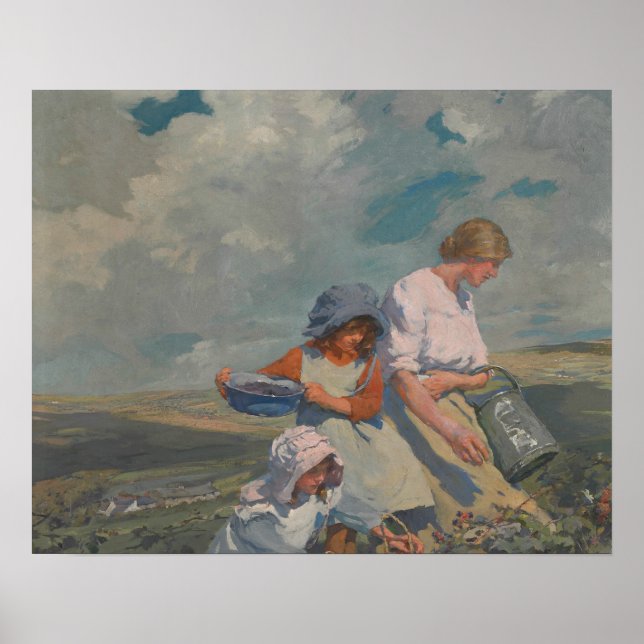 Elizabeth Forbes - Blackberry Gathering Poster (Framsidan)