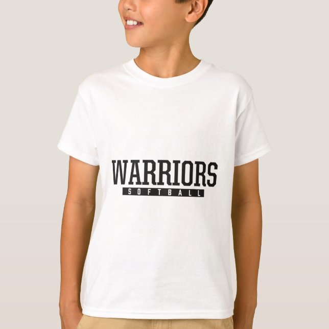 Elizabeth Forward Warriors Softboll Hs  T Shirt (Framsida)