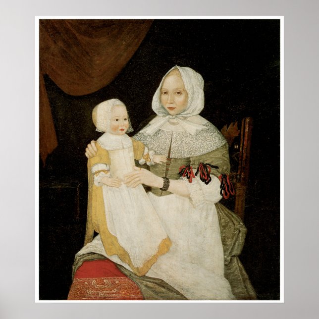 Elizabeth Freake & Baby Mary C 1671-74 Poster (Framsidan)