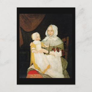 Elizabeth Freake och Baby Mary, ca 1671-1674 Vykort
