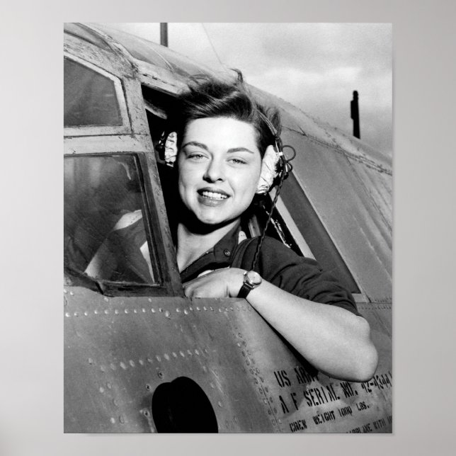 Elizabeth Gardner - Women's Airforce Service Pilot Poster (Framsidan)