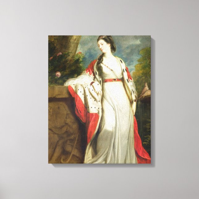Elizabeth Gunning, Duchess från Hamilton och Duche Canvastryck (Framsida)