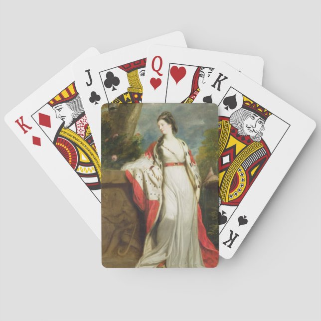 Elizabeth Gunning, Duchess från Hamilton och Duche Spel Kort (Baksidan)