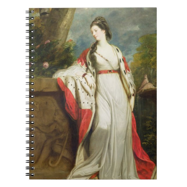 Elizabeth Gunning, hertiginna av Hamilton och Anteckningsbok Med Spiral (Framsidan)