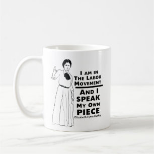Elizabeth Gurley Flynn citat Kaffemugg