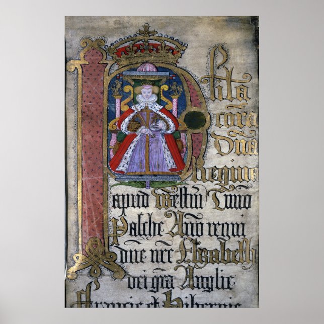 Elizabeth I, Coram Rege Rolls Poster (Framsidan)