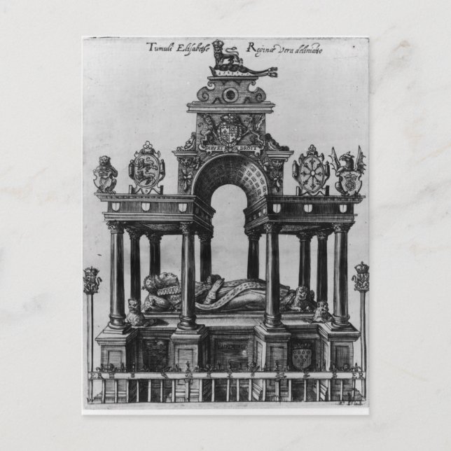 Elizabeth I Grav, 1620 Vykort (Framsida)