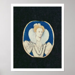 Elizabeth I, miniatyr porträtt, (ej färdig) Poster