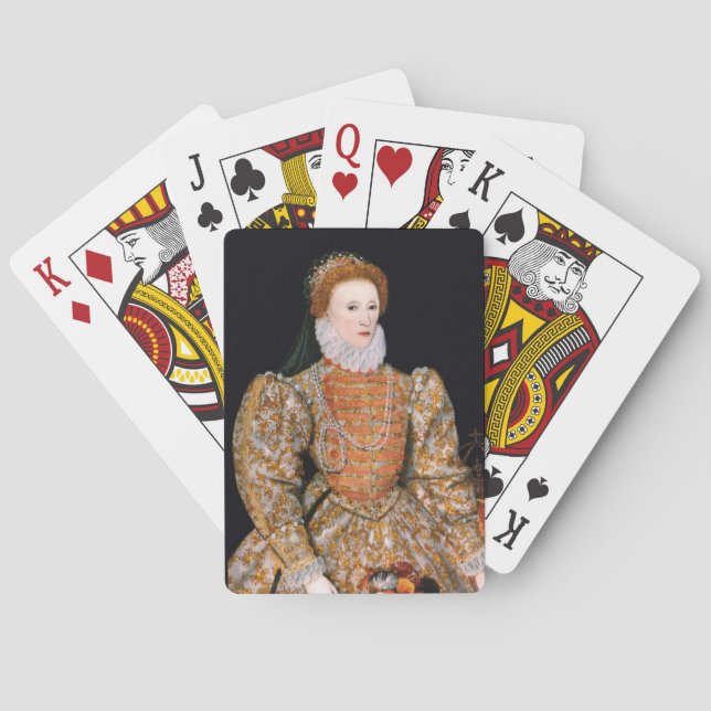 Elizabeth I of England (The ’Darnley Porträtt’) Casinokort (Baksidan)