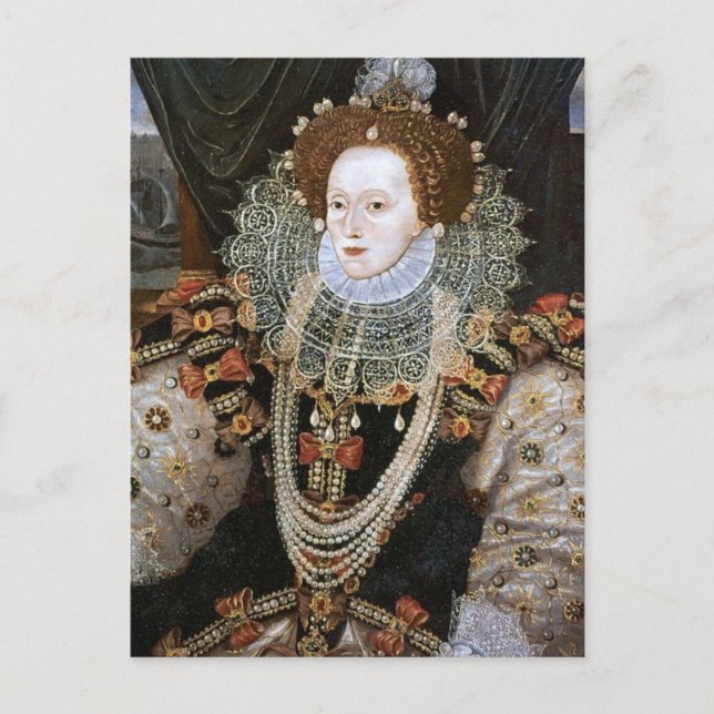 Elizabeth I Porträtt Vykort (Framsida)
