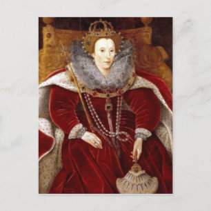 Elizabeth I Röda Rober Vykort