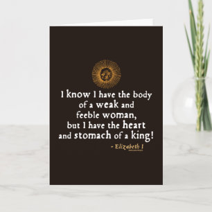 Elizabeth I Tilbury Quote Kort