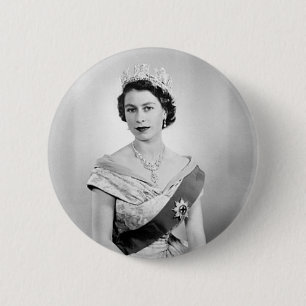 Elizabeth II drottning av England Knapp