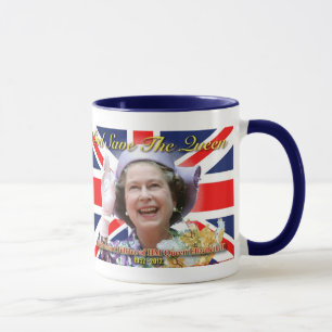 Elizabeth II för HM drottning diamantjubileum Mugg