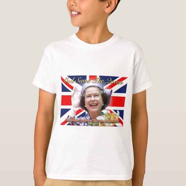 Elizabeth II för HM drottning diamantjubileum T Shirt (Framsida)