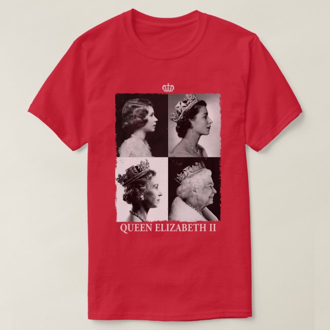 Elizabeth II Long Live the Queen T Shirt (Design framsida)