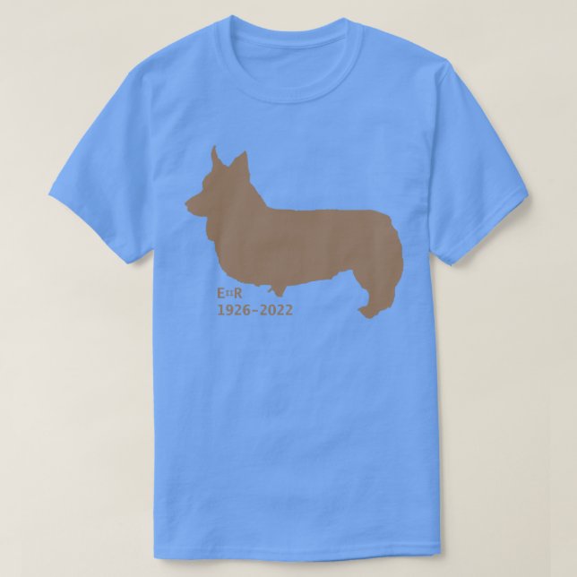 Elizabeth II Tribute av Corgi T Shirt (Design framsida)