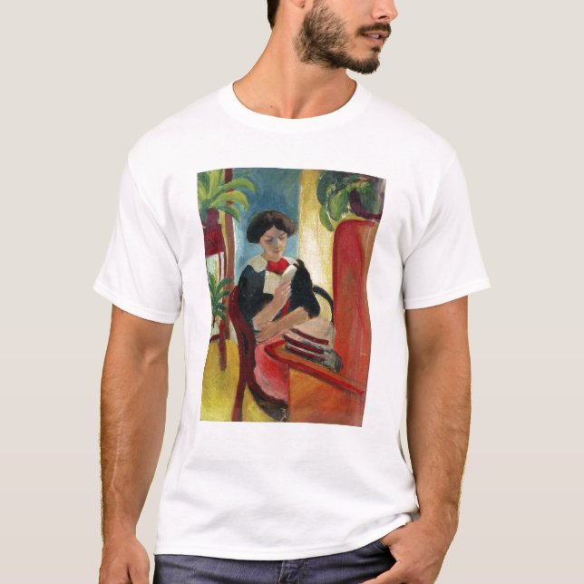 Elizabeth läsning t shirt (Framsida)