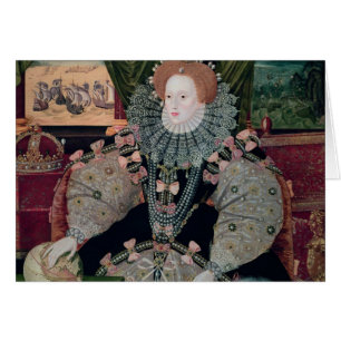 Elizabeth mig, Armadaporträtt, c.1588 Hälsningskort