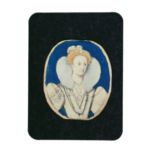 Elizabeth mig, miniatyrporträtt, (som är magnet