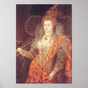 Elizabeth mig regnbågeporträtt poster